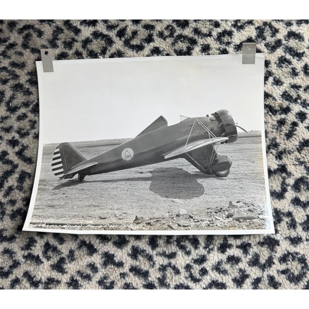 VTG 1930s Boeing P-26A Peashooter Photo 34th Pursuit Squadron Army Air Corps